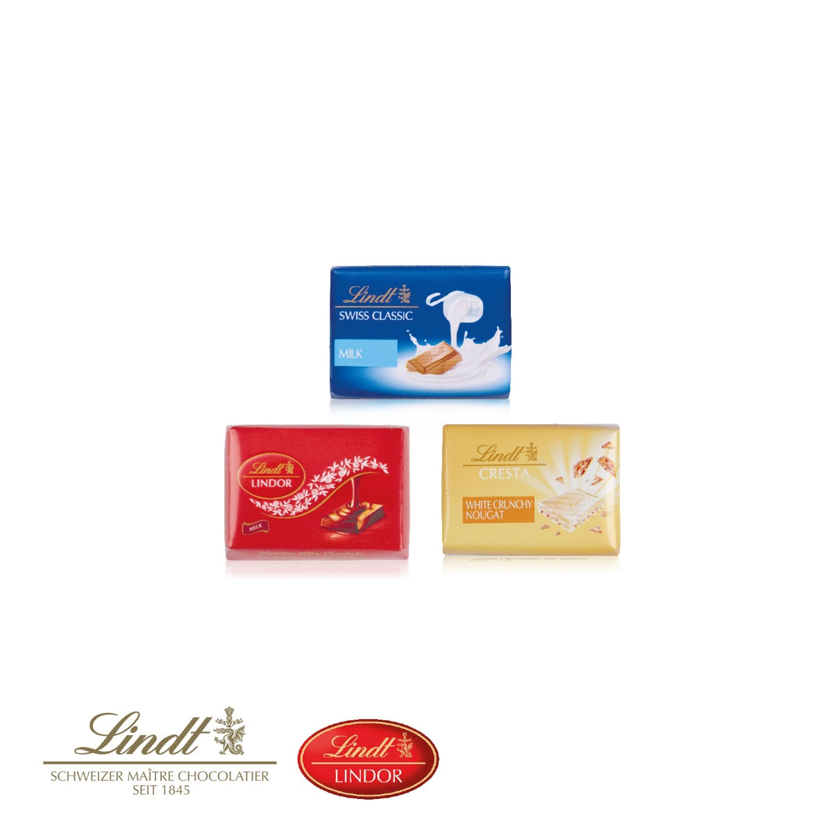 Wand Adventskalender mit Lindt Schokoladenmischung als Füllung