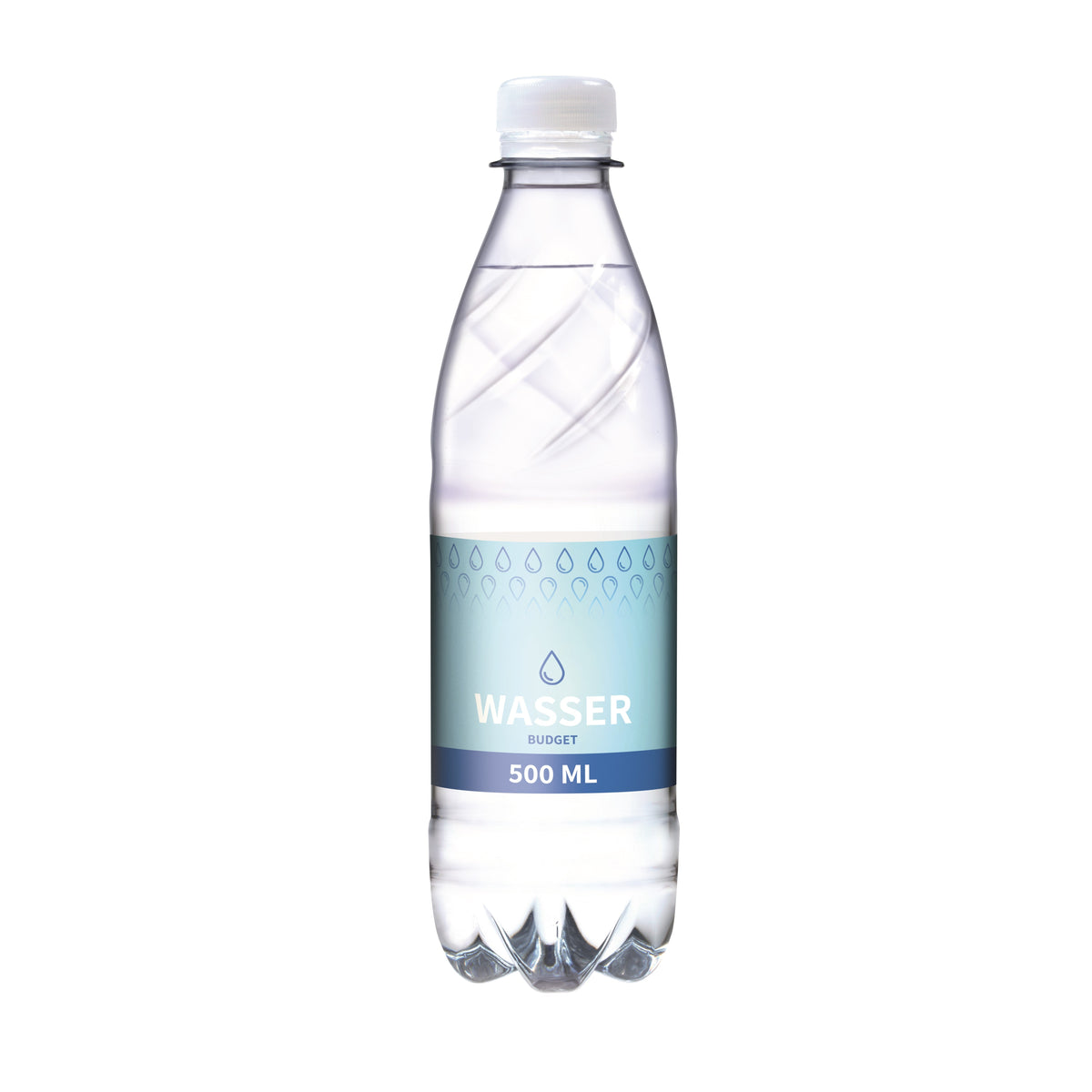 Wasser 500 ml PET Flasche mit Papieretikett