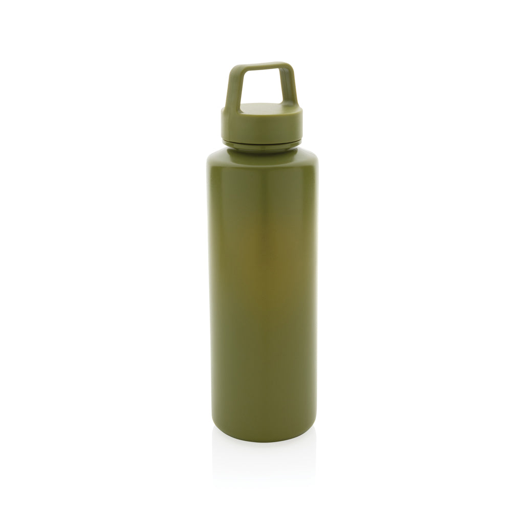 Wasserflasche mit Henkel aus RCS rPP – grün