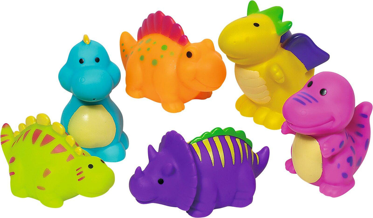 Wasserspritztiere Dinosaurier, sechs Sorten von goki – Ansicht