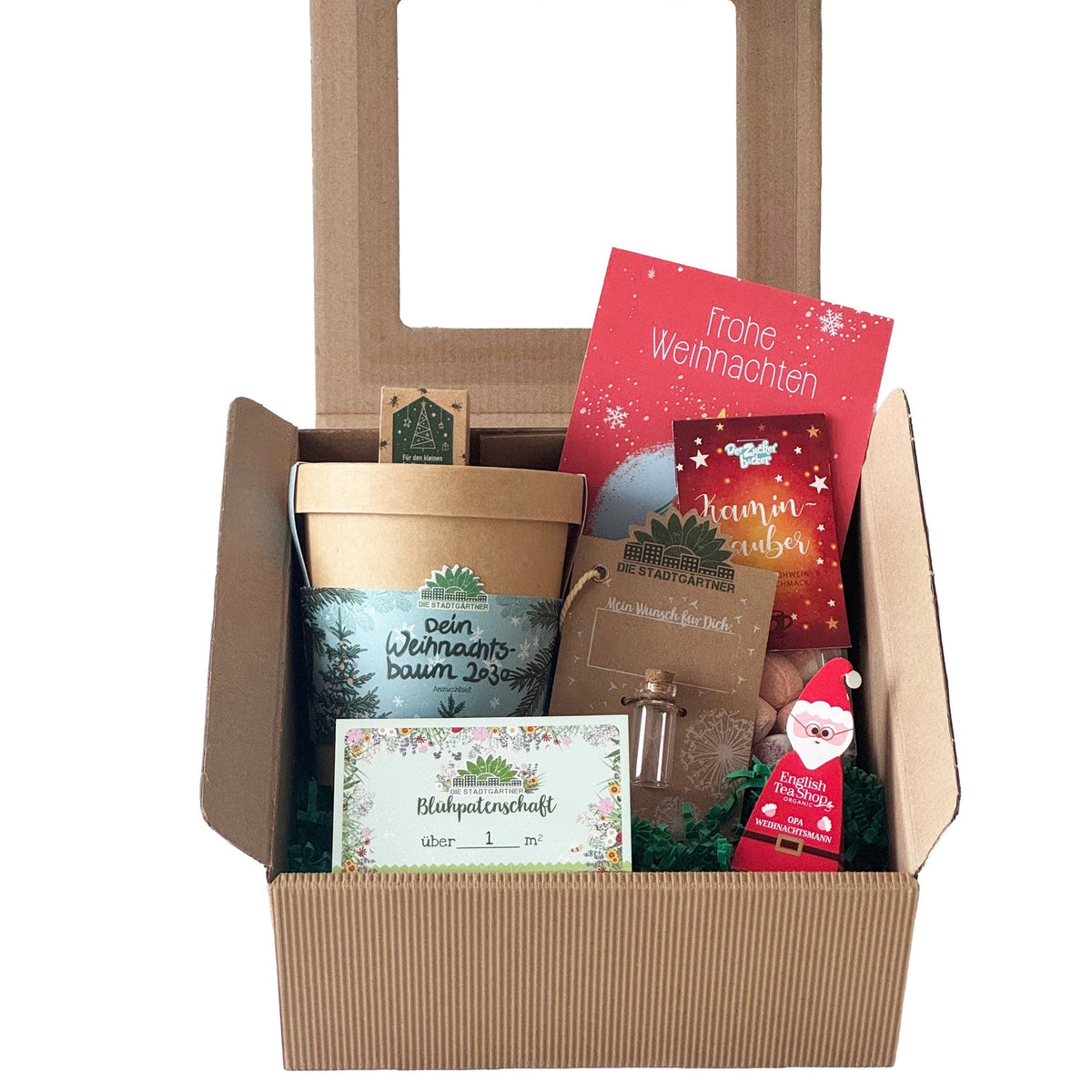 Weihnachtliche Geschenkbox M für das Team mit Logo