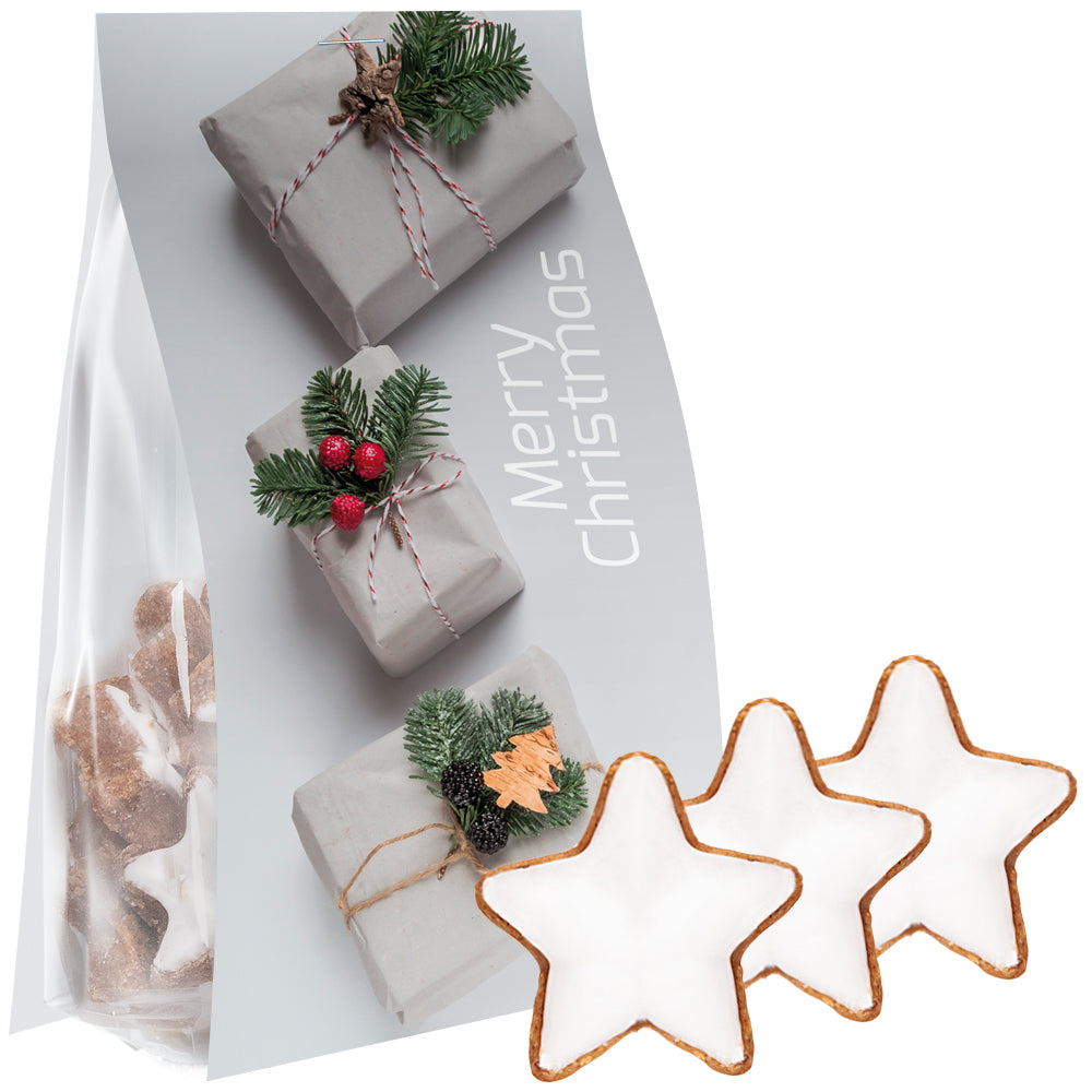 Weihnachtsgebäck im großen Standbeutel – Zimtsterne, 100 g