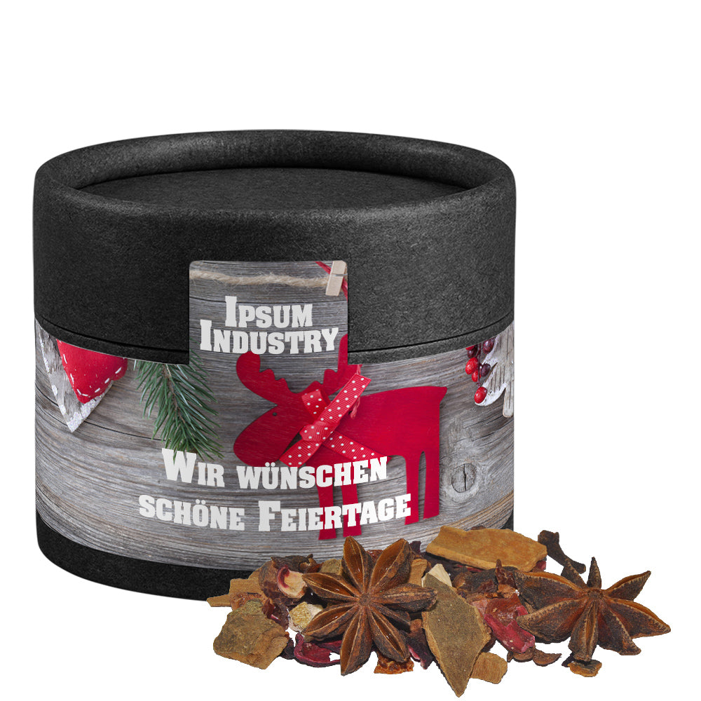 Weihnachtsgewürze in der schwarzen Mini Dose