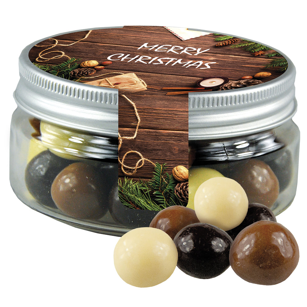Weihnachtsnaschmischung in der kleinen Dose – Knusperkugeln Mix, ca. 40 g