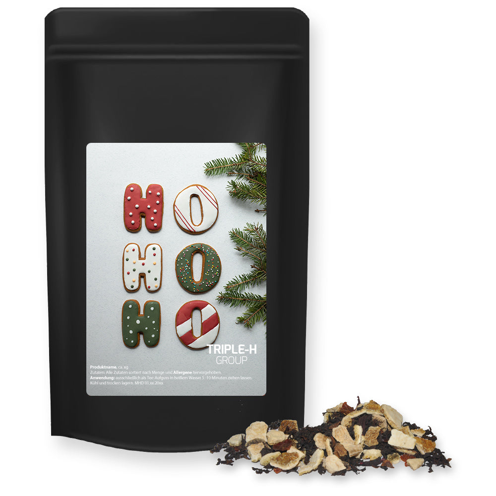Weihnachtstee im schwarzen Standbeutel Midi – Wintertage Tee, ca. 55 g