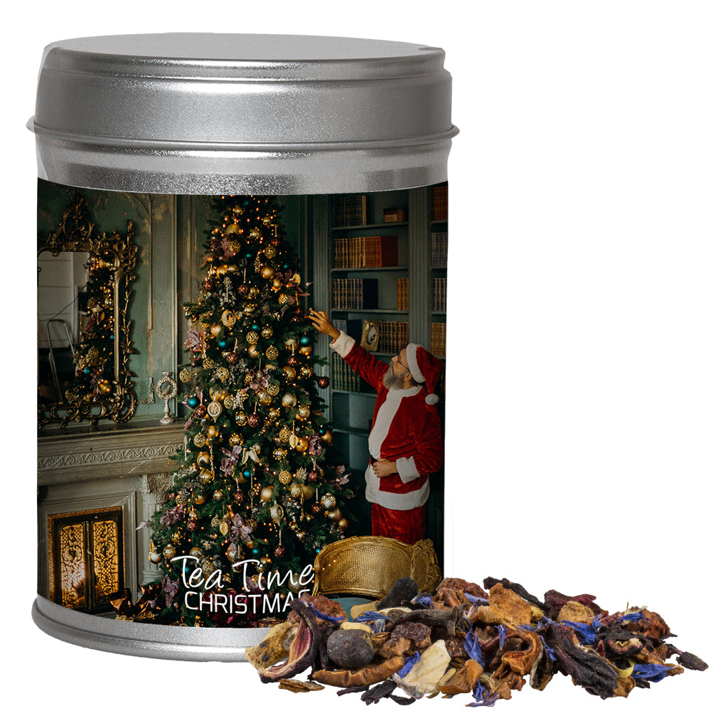 Weihnachtstee in der Doppeldose aus Metall – Christkindl Tee, ca. 50 g