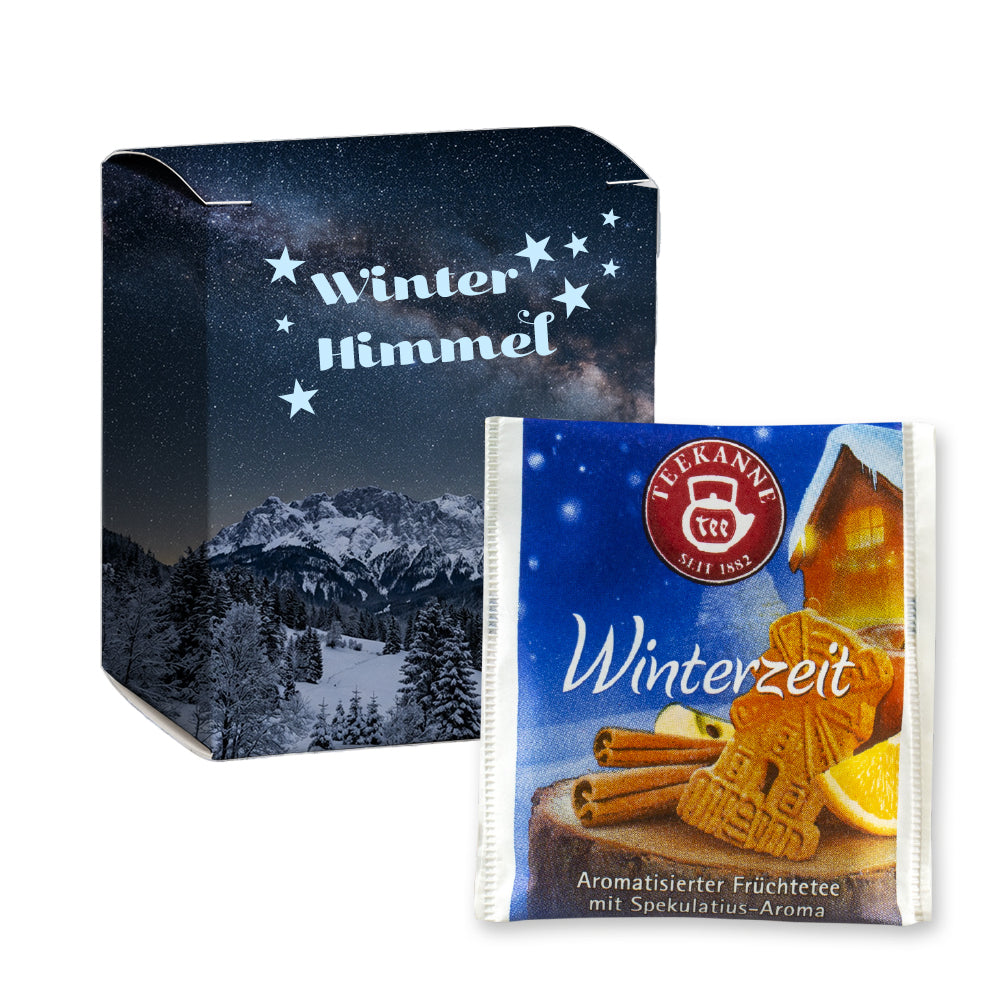 Weihnachtstee Sortiment in der Faltschachtel – Beuteltee Winterzeit, 5 Stück, 10 g