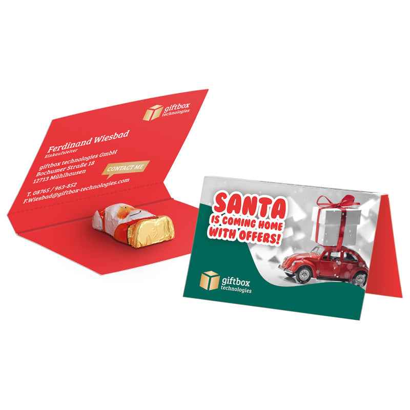 Werbekarte Visitenkartenformat Weihnachten