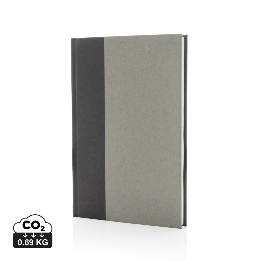 Words GRS zertifiziertes RPET & Kraft Notizbuch A5 – grau