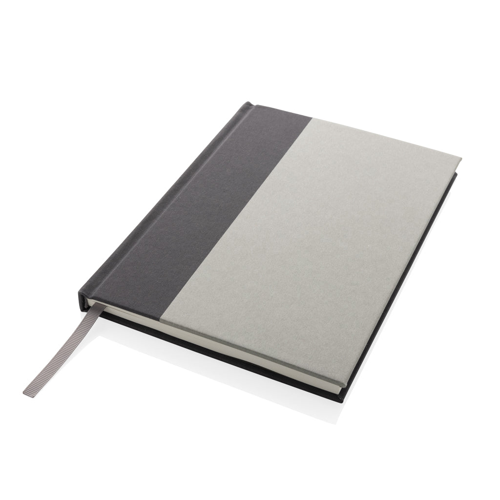 Words GRS zertifiziertes RPET & Kraft Notizbuch A5 – grau