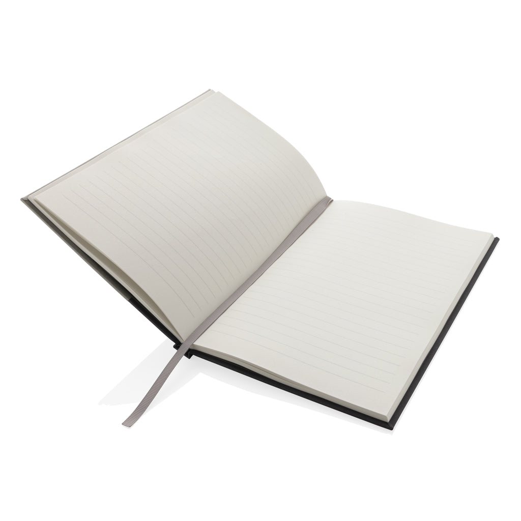 Words GRS zertifiziertes RPET & Kraft Notizbuch A5 – grau