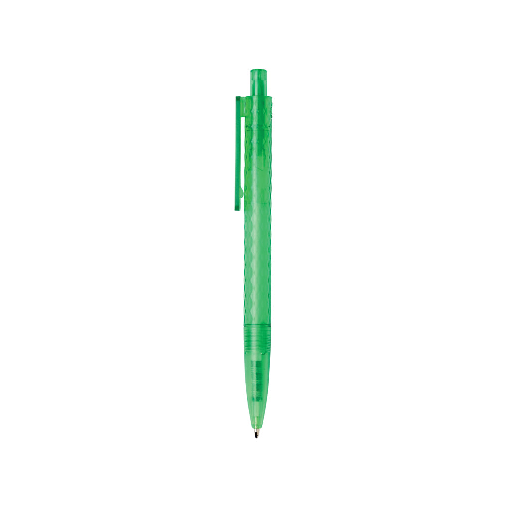 X3 Frosted-Pen aus GRS recyceltem PC – grün