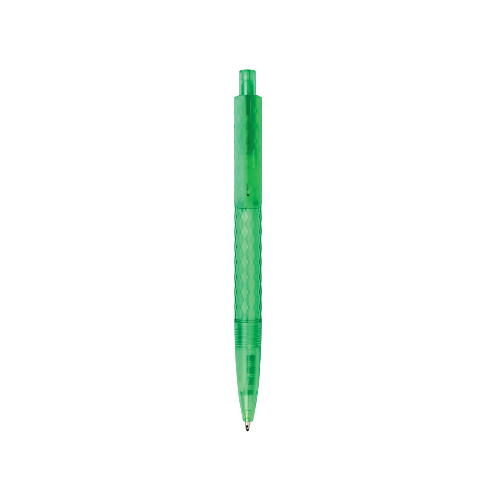X3 Frosted-Pen aus GRS recyceltem PC – grün