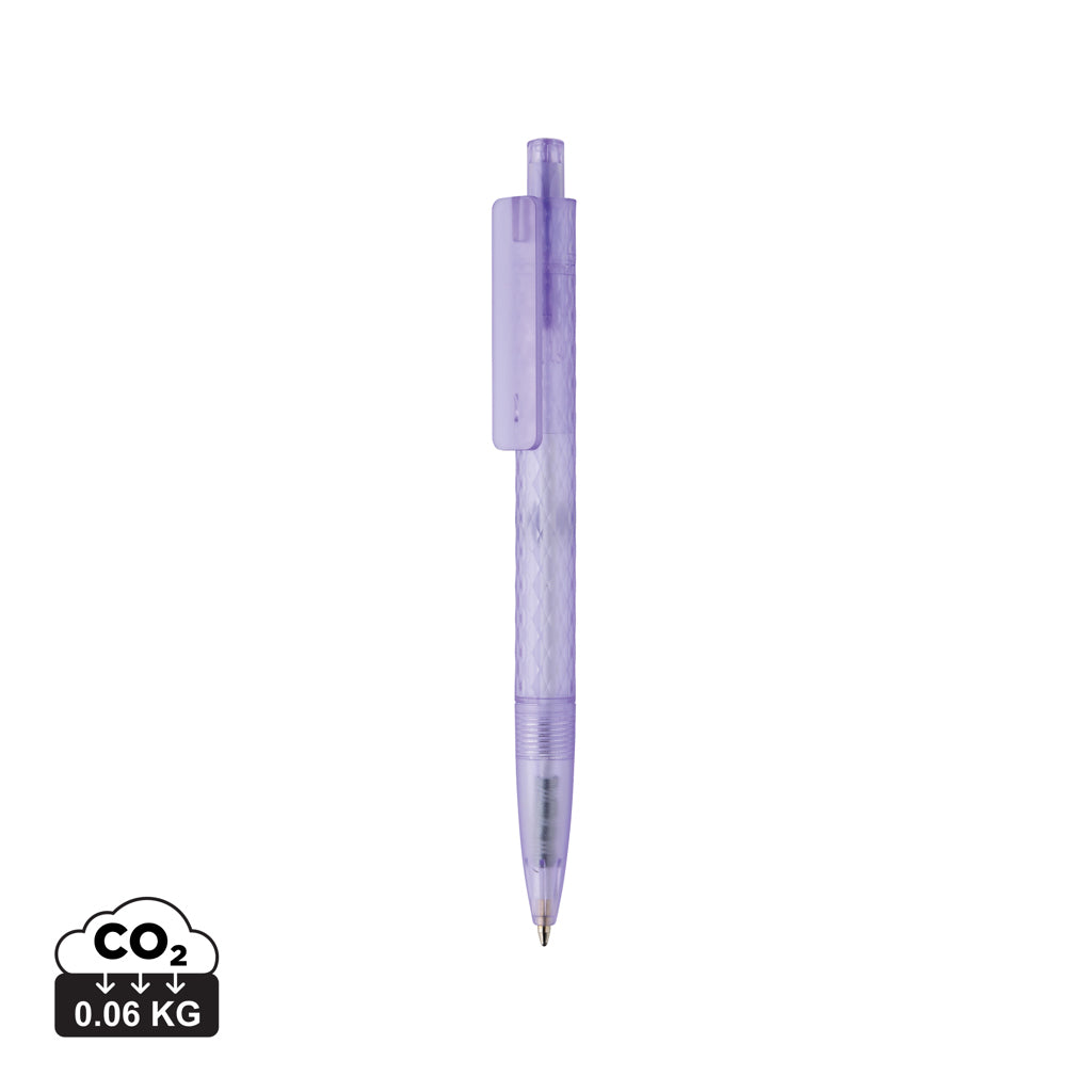 X3 Frosted-Pen aus GRS recyceltem PC – lila