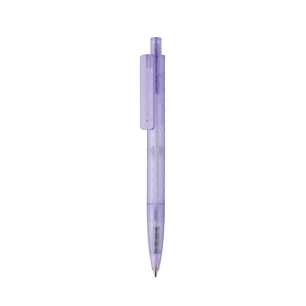 X3 Frosted-Pen aus GRS recyceltem PC – lila
