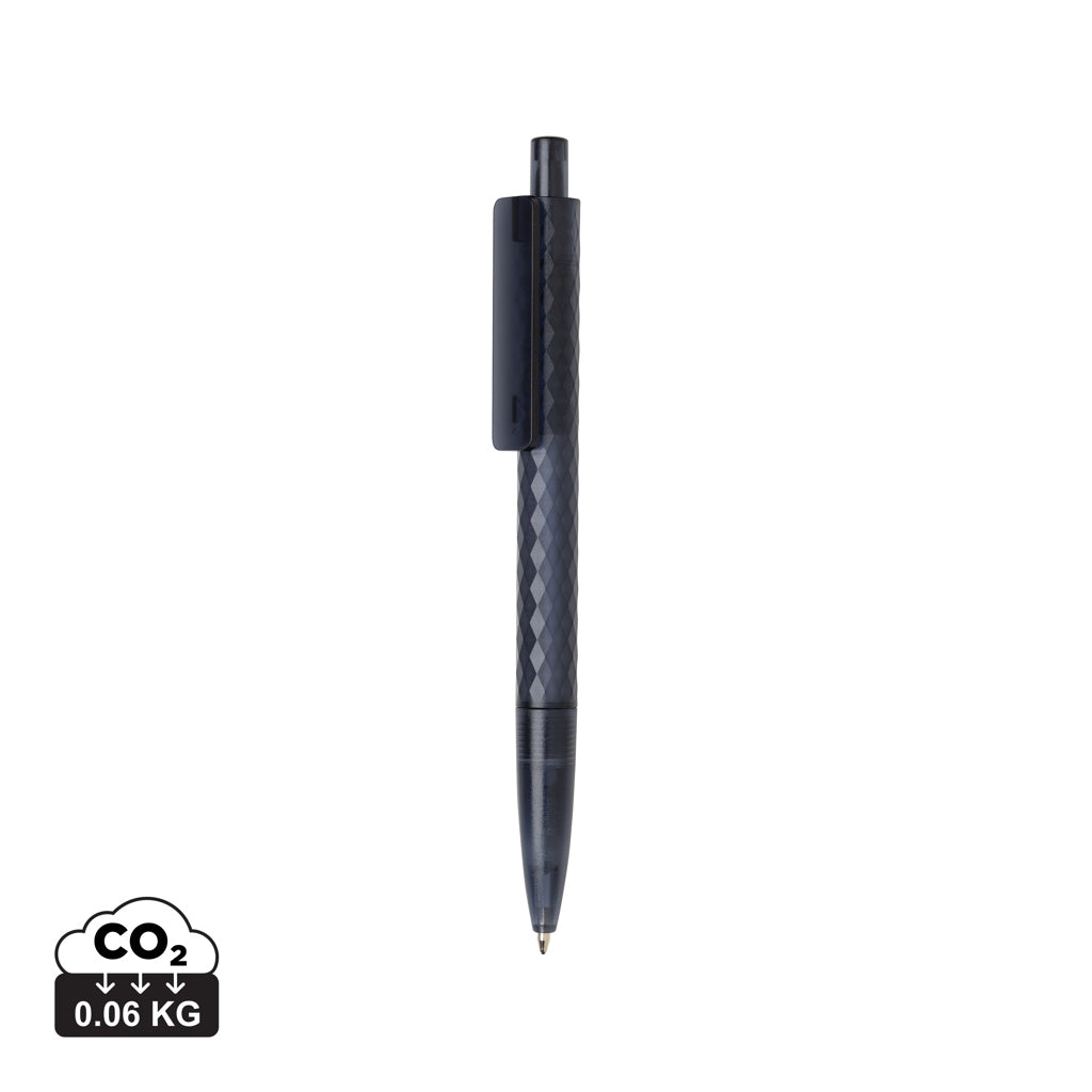 X3 Frosted-Pen aus GRS recyceltem PC – navy blau