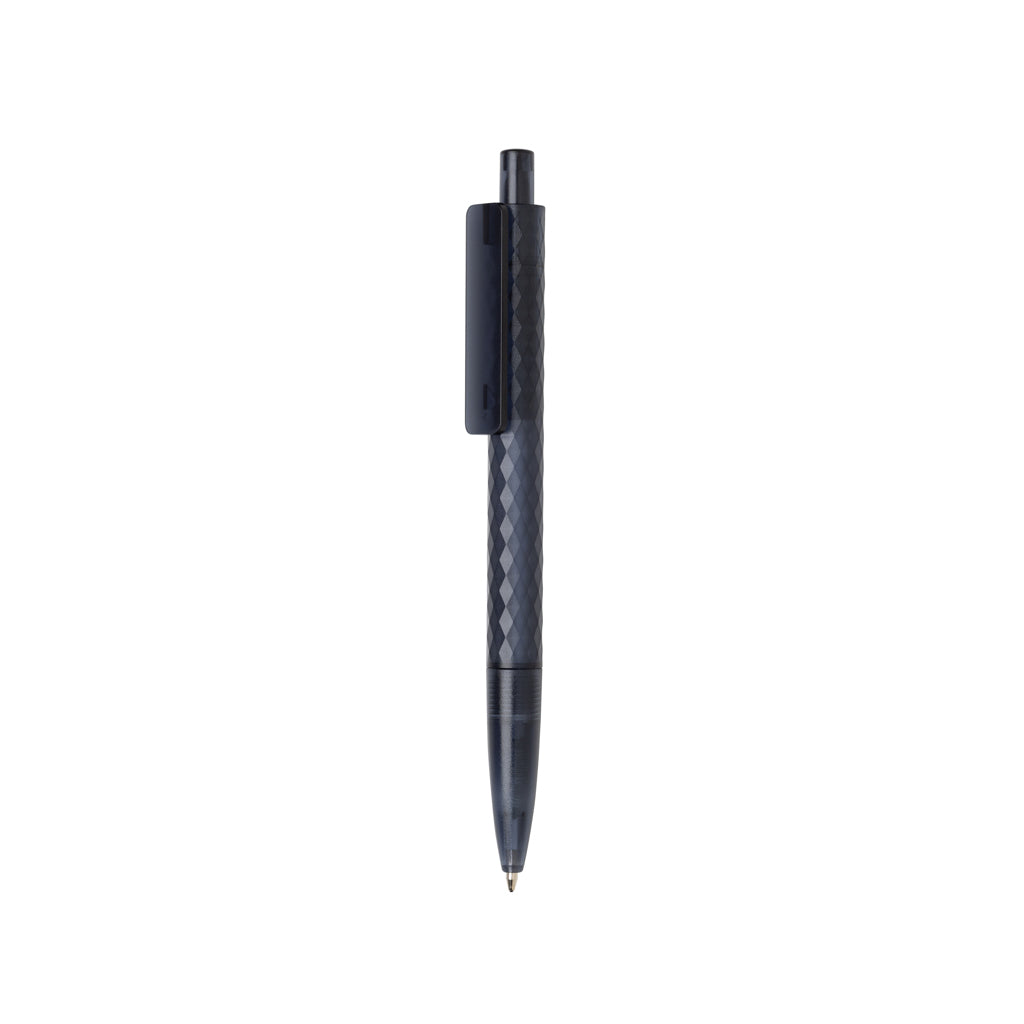 X3 Frosted-Pen aus GRS recyceltem PC – navy blau