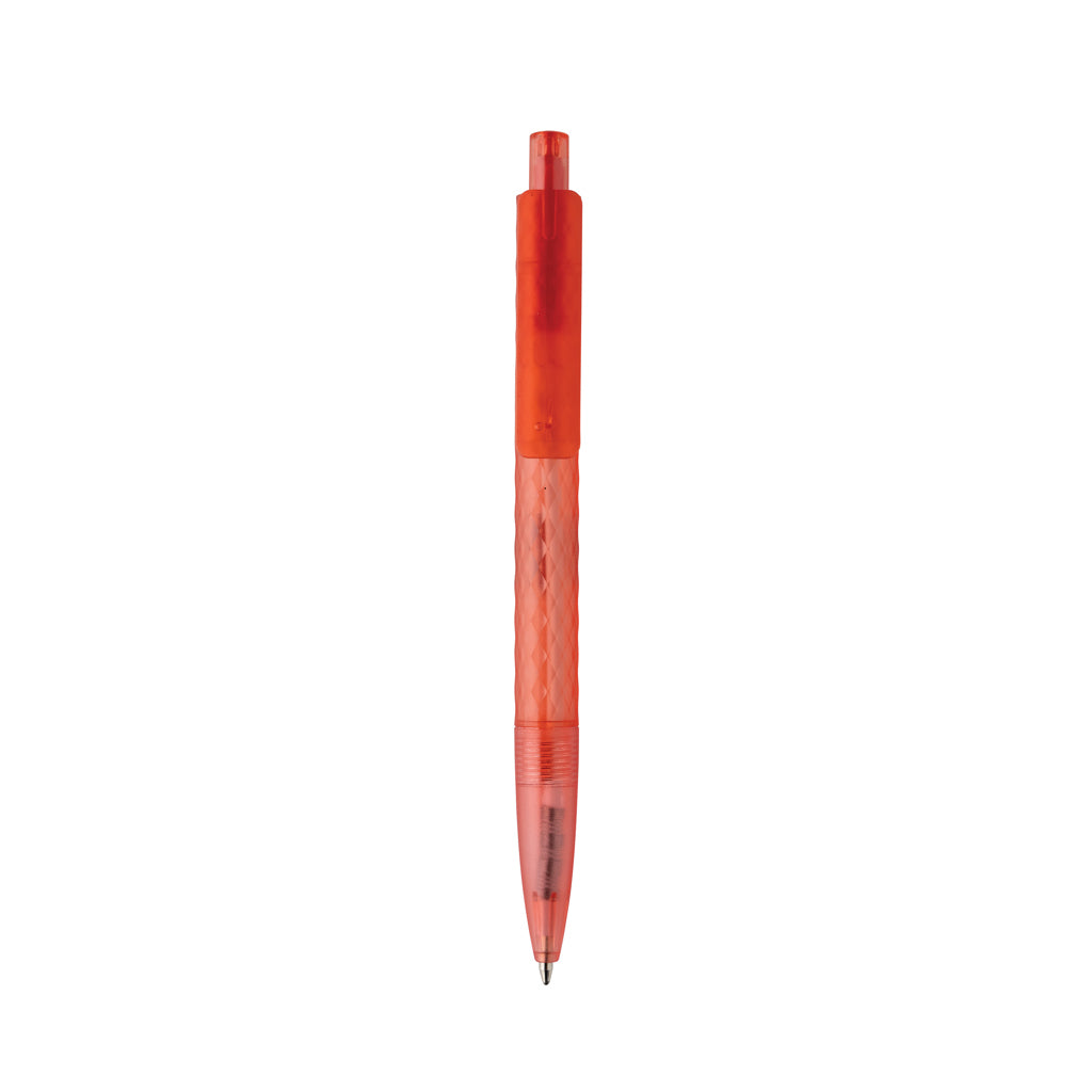 X3 Frosted-Pen aus GRS recyceltem PC – rot