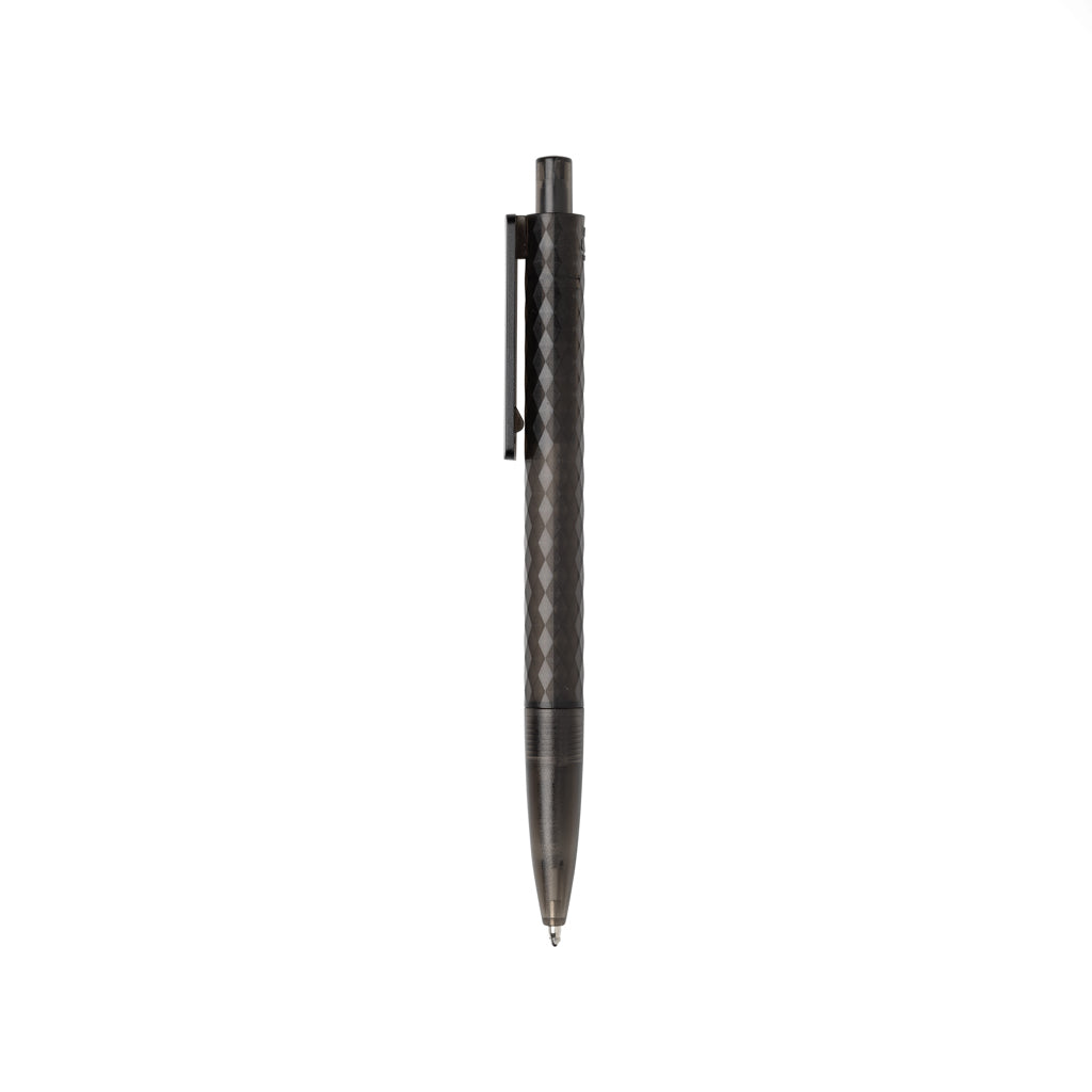 X3 Frosted-Pen aus GRS recyceltem PC – schwarz