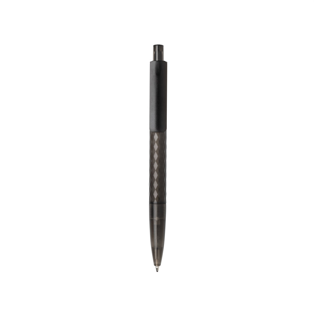 X3 Frosted-Pen aus GRS recyceltem PC – schwarz