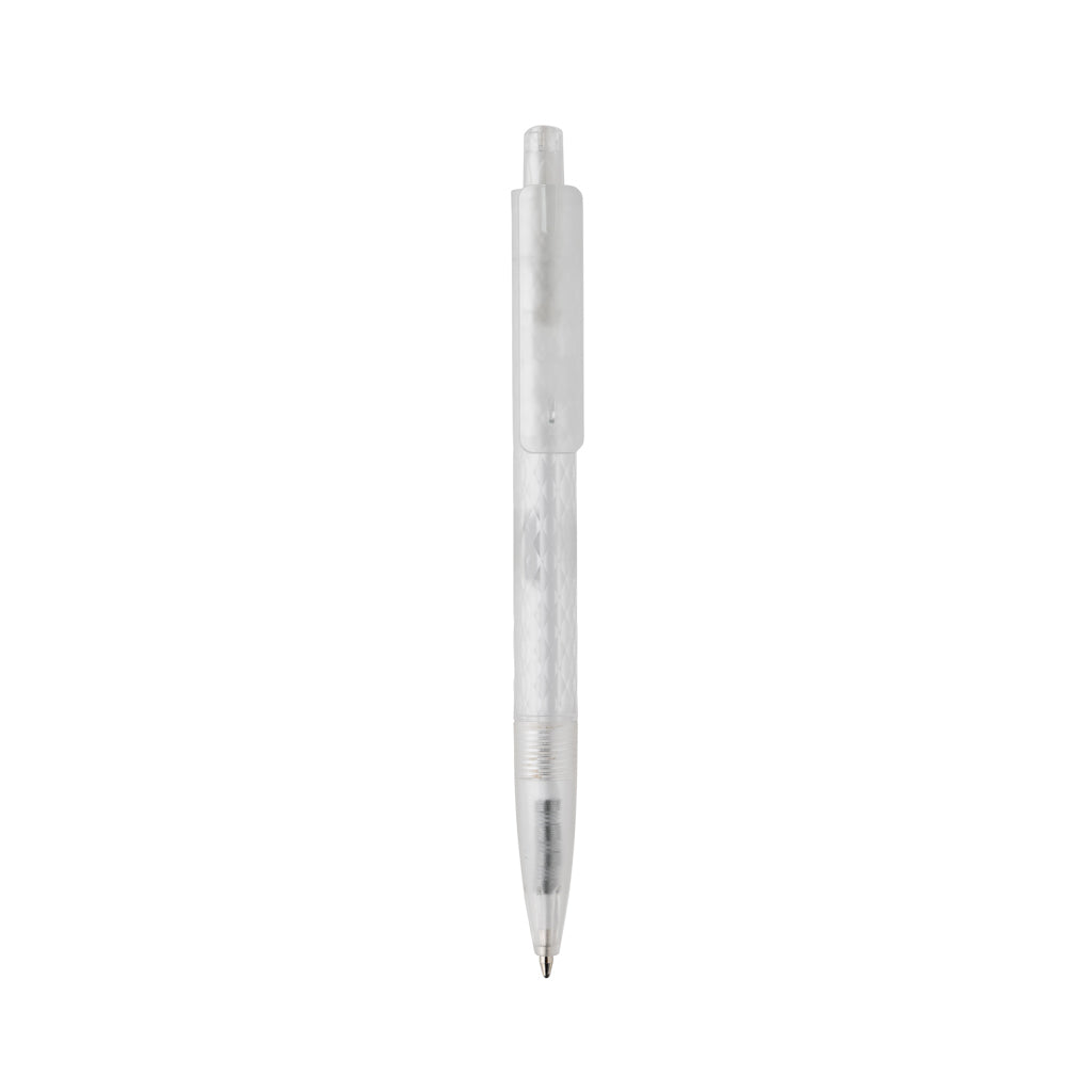 X3 Frosted-Pen aus GRS recyceltem PC – weiß