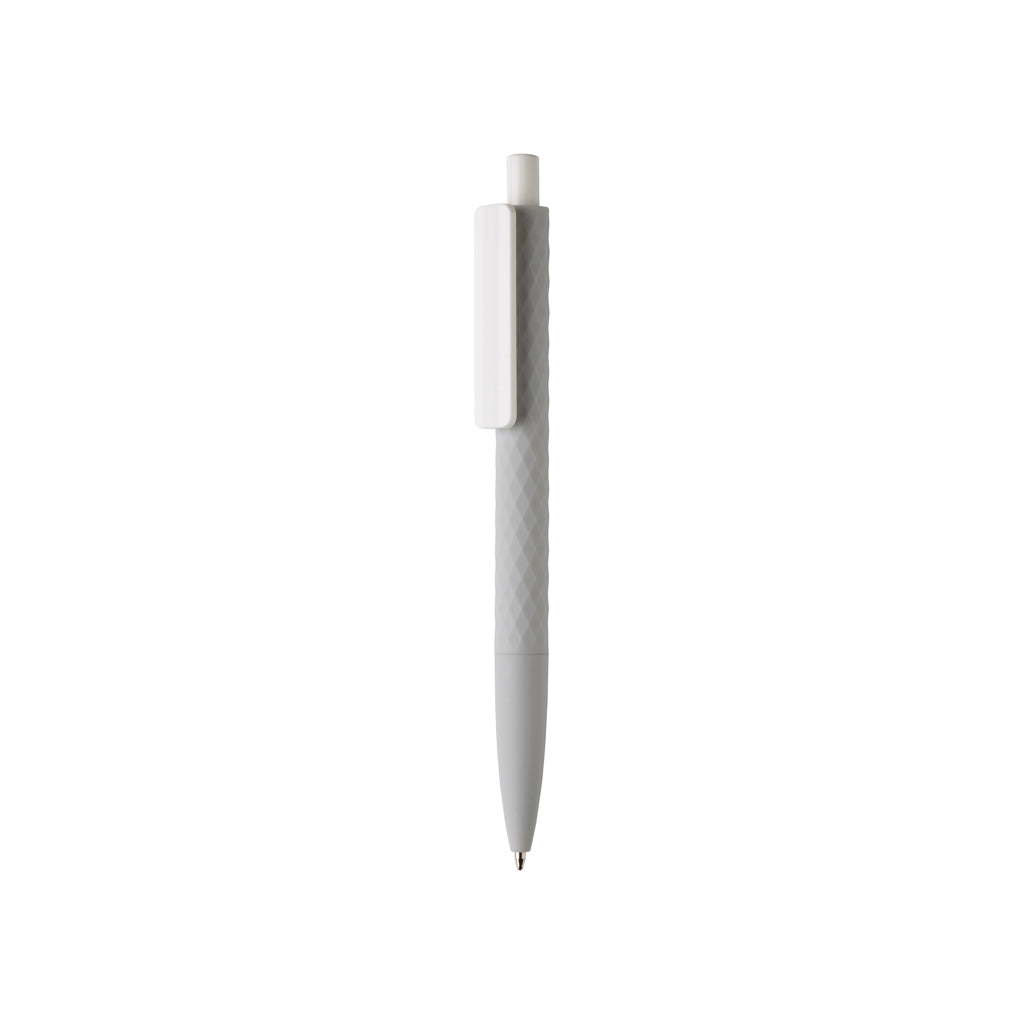 X3-Stift mit Smooth-Touch aus RCS recyceltem ABS – grau