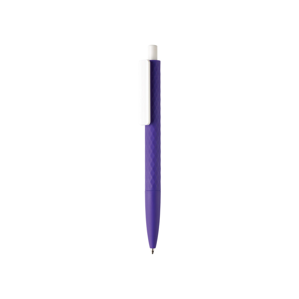 X3-Stift mit Smooth-Touch aus RCS recyceltem ABS – lila