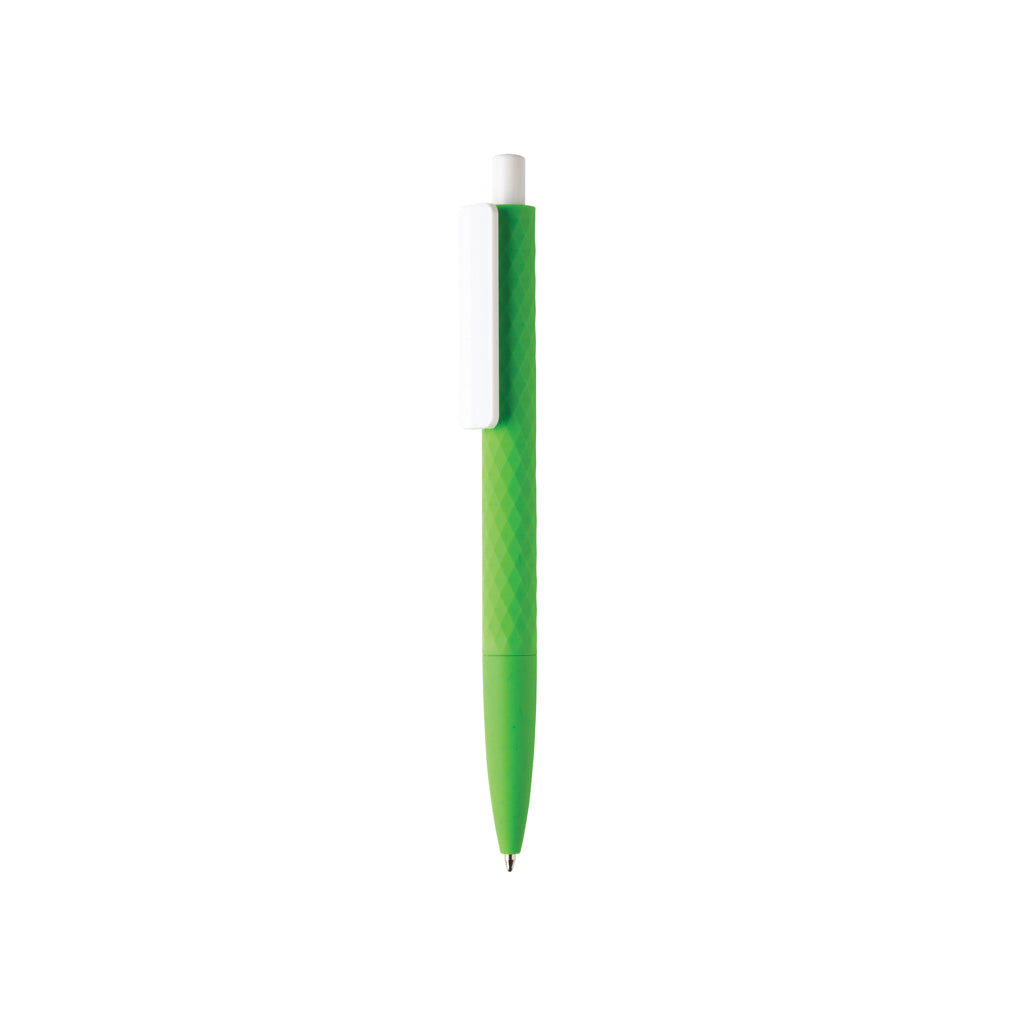 X3-Stift mit Smooth-Touch aus RCS recyceltem ABS – grün