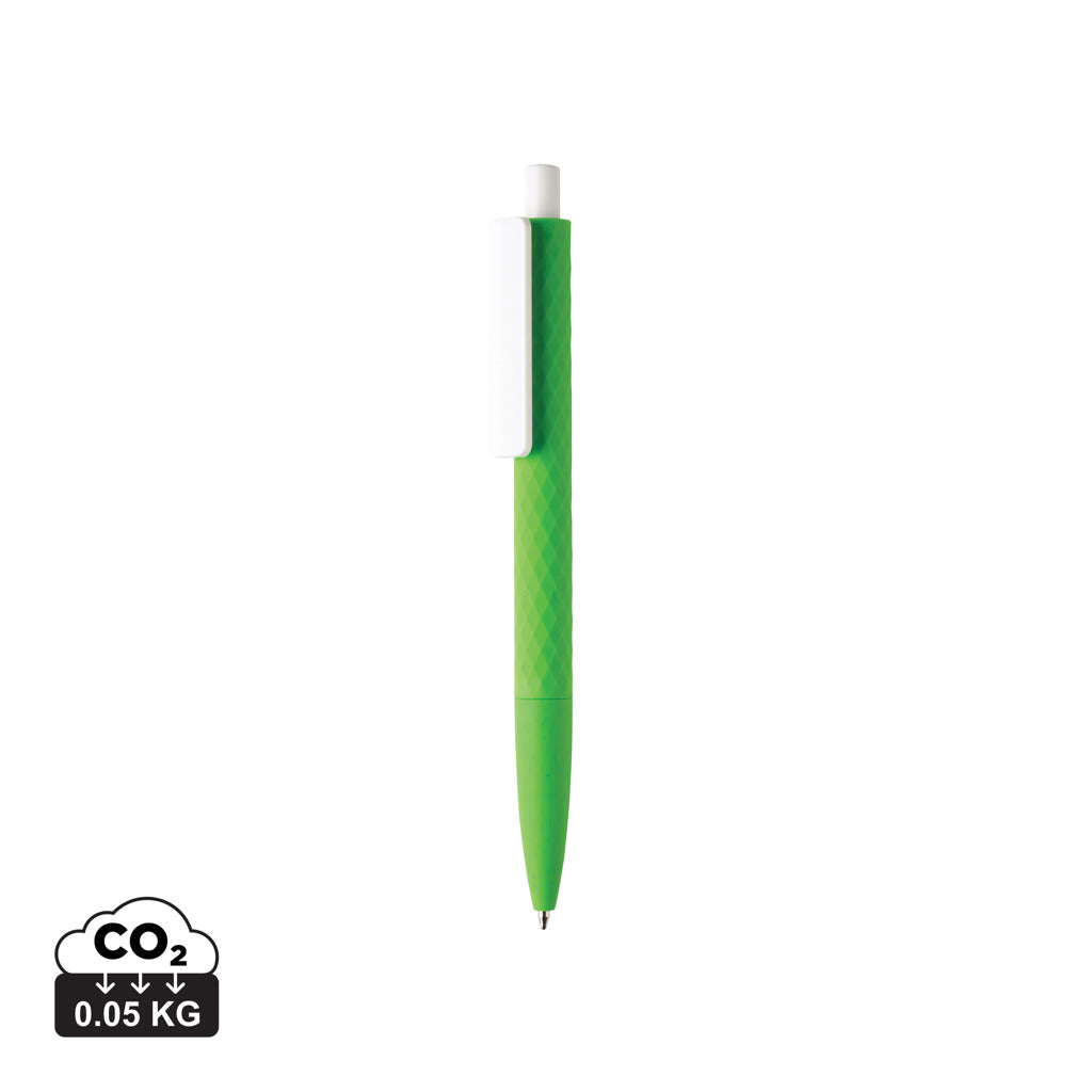 X3-Stift mit Smooth-Touch aus RCS recyceltem ABS – grün