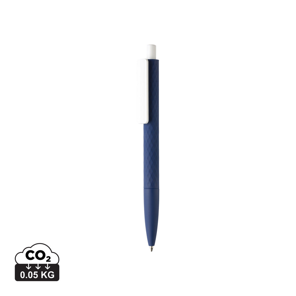 X3-Stift mit Smooth-Touch aus RCS recyceltem ABS – navy blau