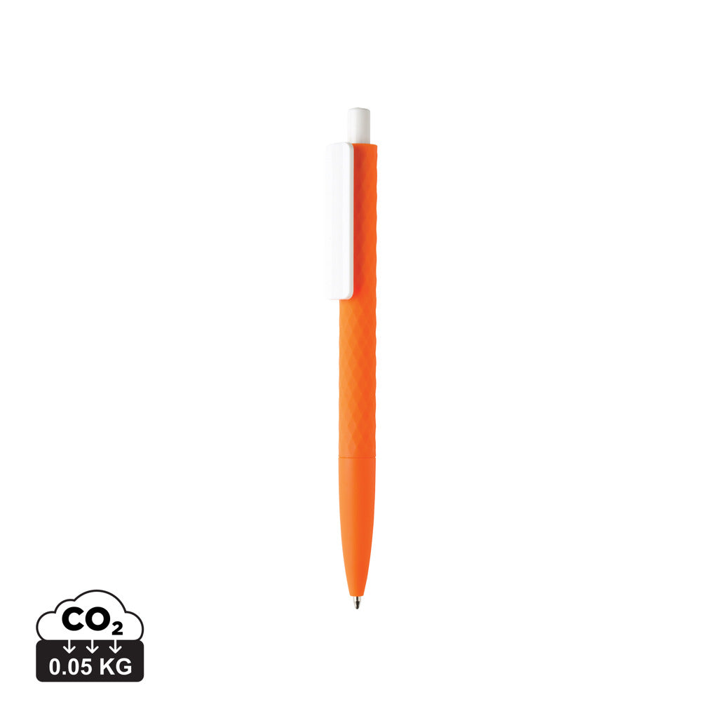 X3-Stift mit Smooth-Touch aus RCS recyceltem ABS – orange