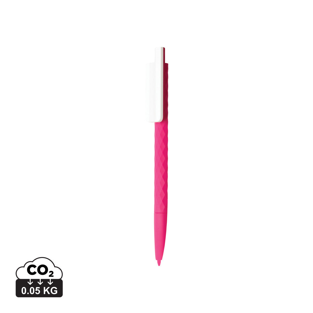 X3-Stift mit Smooth-Touch aus RCS recyceltem ABS – rosa