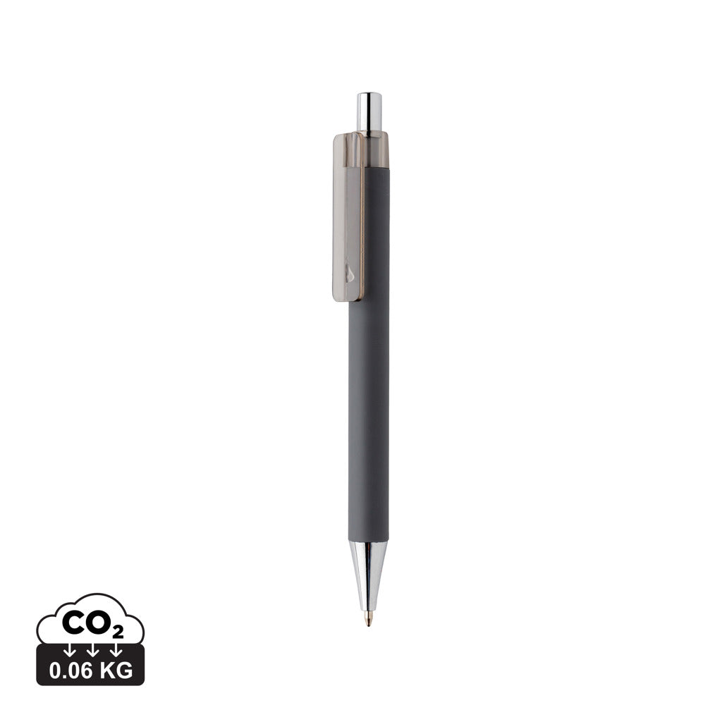 X8 Stift mit Smooth-Touch aus RCS recyceltem ABS – grau