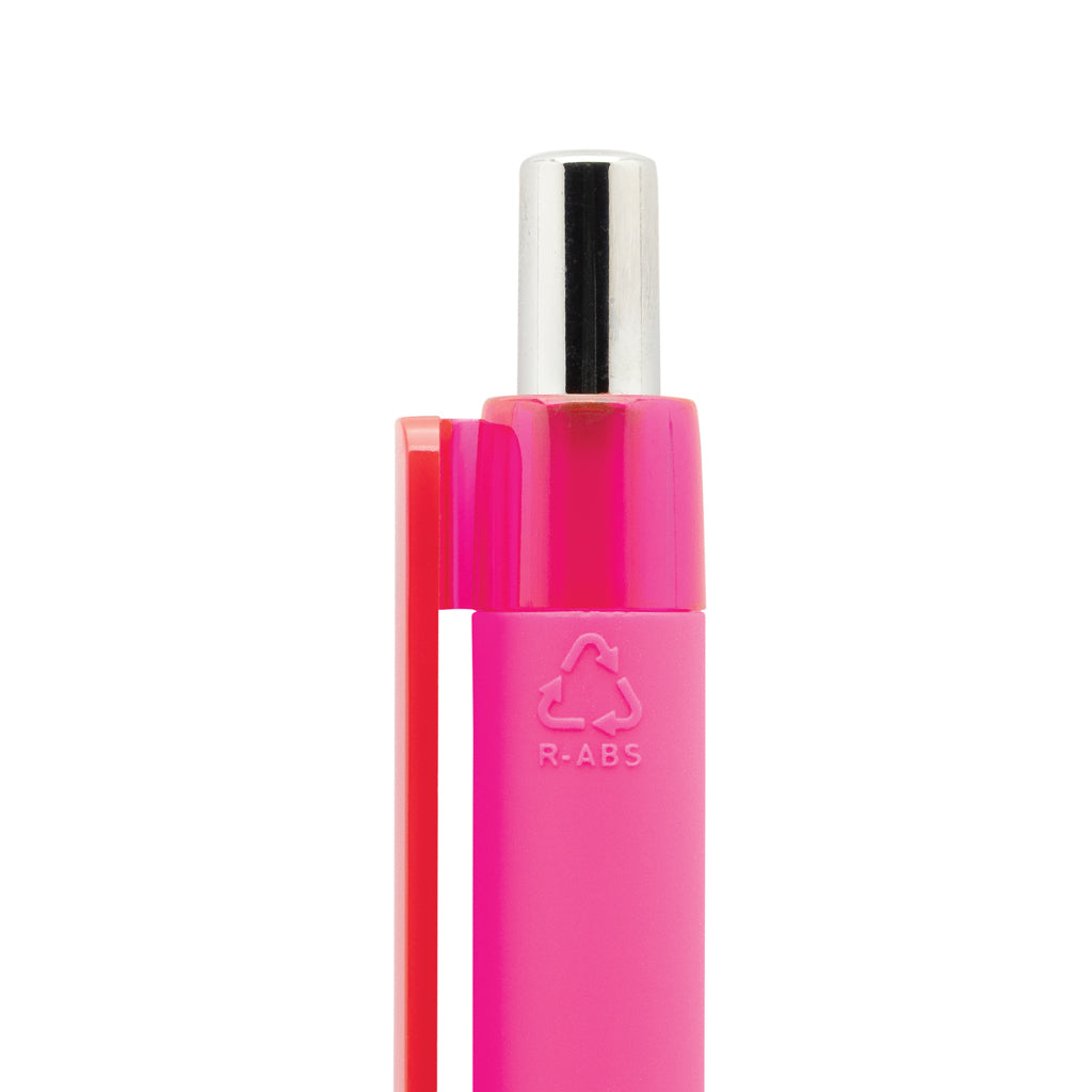 X8 Stift mit Smooth-Touch aus RCS recyceltem ABS – rosa