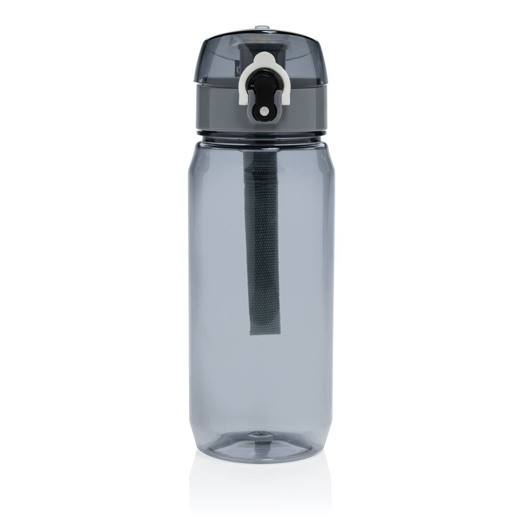 Yide RCS  rPET verschließbare Wasserflasche 600ml – schwarz
