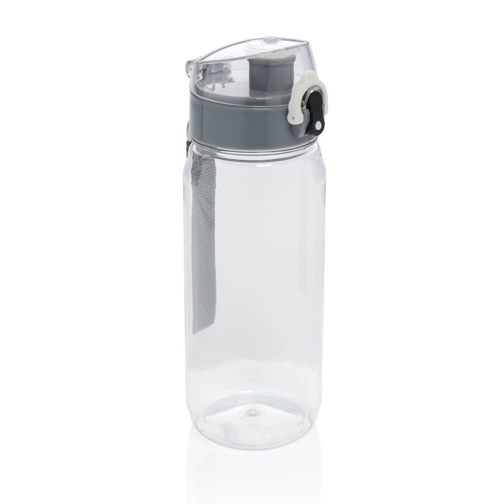 Yide RCS  rPET verschließbare Wasserflasche 600ml – transparent
