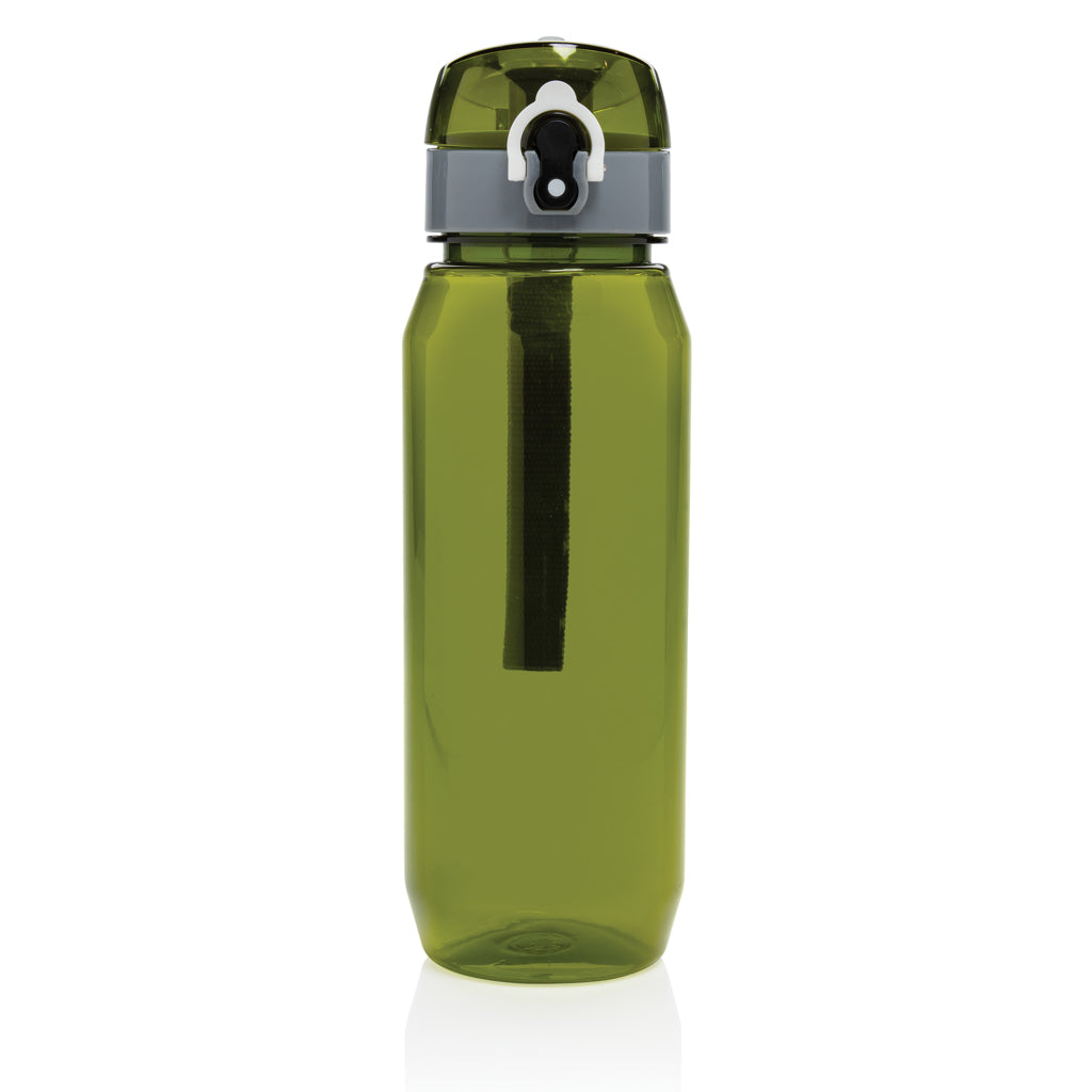 Yide verschließbare Wasserflasche aus RCS rec. PET, 800ml – grün