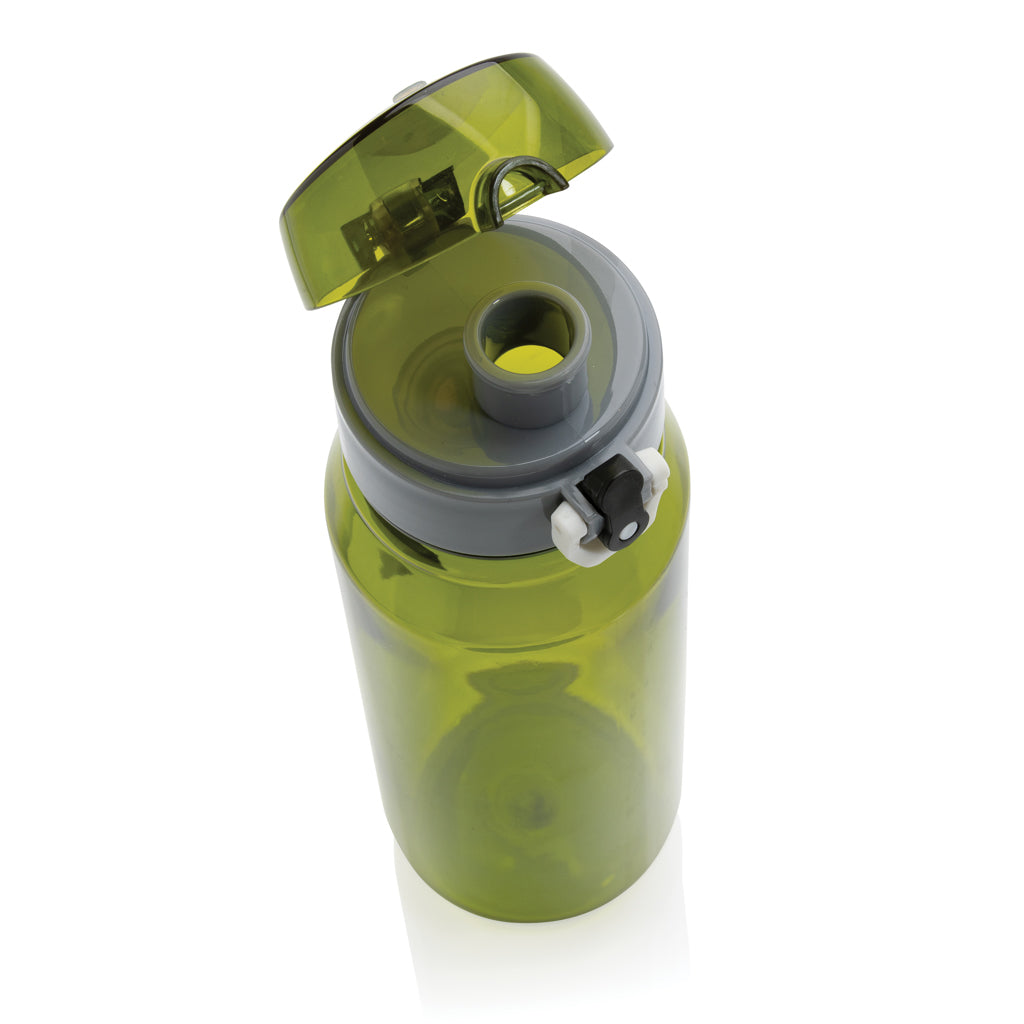 Yide verschließbare Wasserflasche aus RCS rec. PET, 800ml – grün