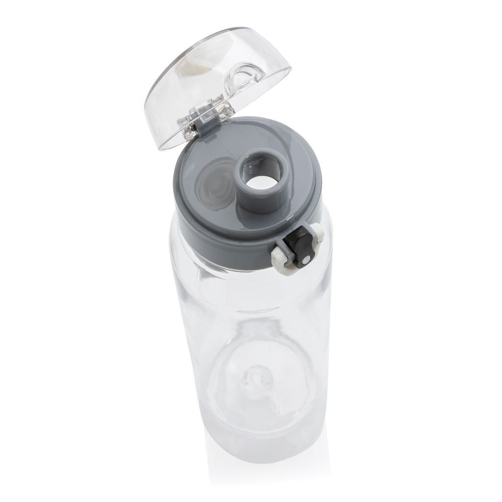 Yide verschließbare Wasserflasche aus RCS rec. PET, 800ml – transparent