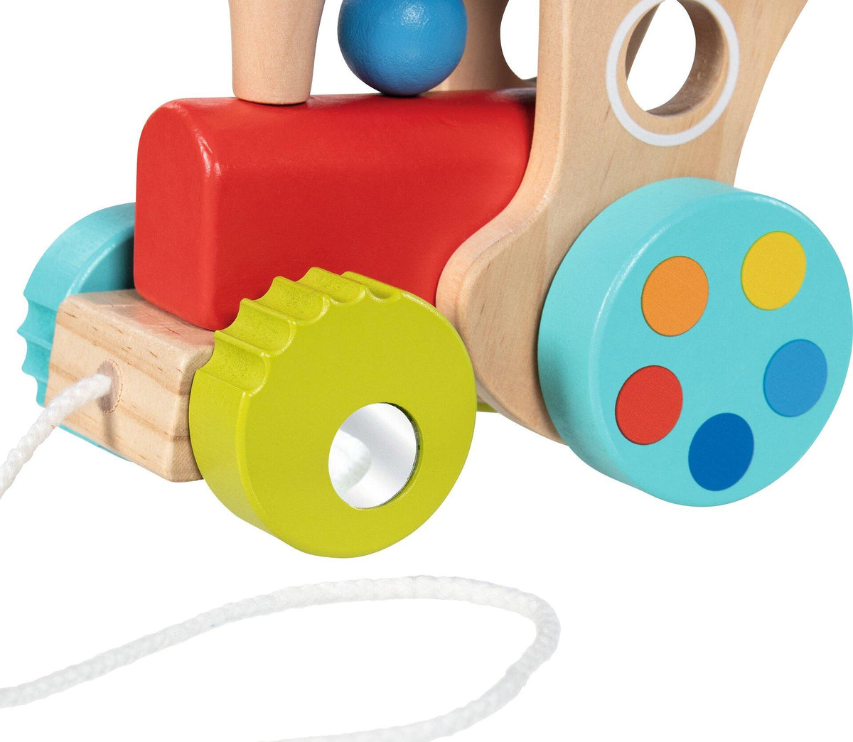 Ziehlokomotive Jumping Loko mit asymmetrischem Lauf – Seitenansicht