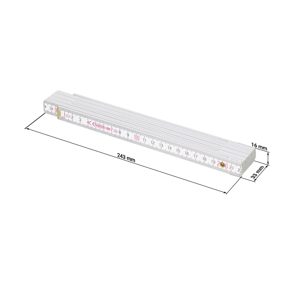 Zollstock „Craft“, Classic, 2m