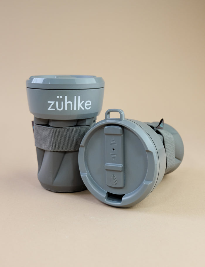 Faltbarer Silikonbecher für Zühlke, Kundenprojekt von Vanilla & Pepper