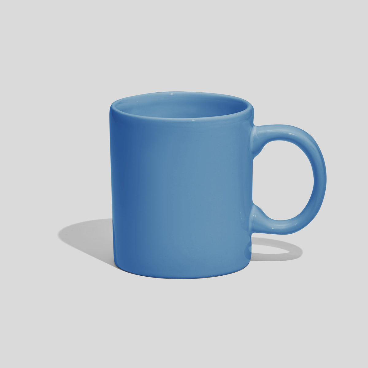 Zylindrische Kaffeetasse 220 ml mit rundem Henkel – Himmelblau