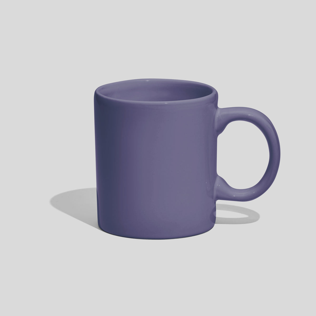 Zylindrische Kaffeetasse 220 ml mit rundem Henkel – Lavendel