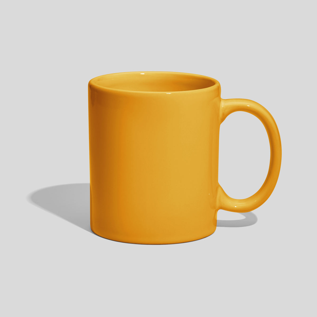 Zylindrische Tasse 310 ml mit klassischem Henkelbogen – Gelb